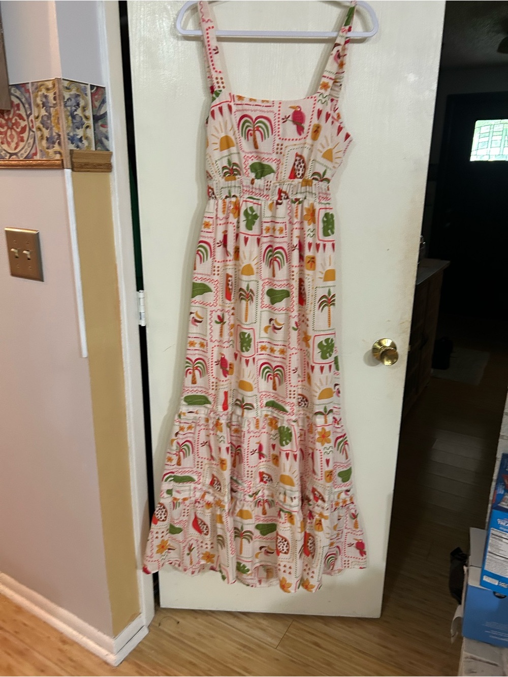 Charmed Hearts Print Maxi Dress - Picture 3 of 7